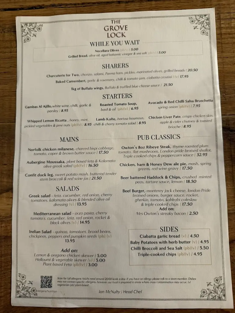 Menu_The Grove Lock, Leighton Buzzard_Leighton Buzzard_image_1