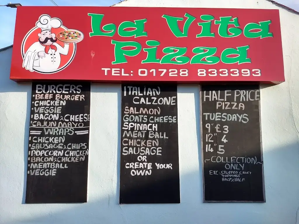 Menu_La Vita Pizza Leiston_Leiston_image_1