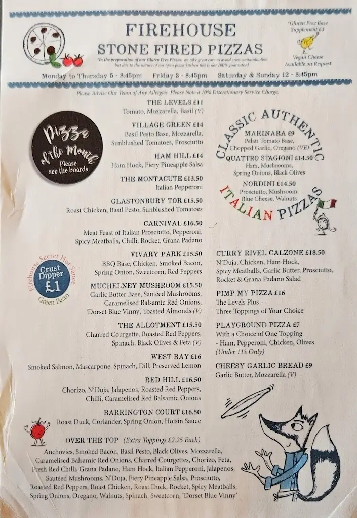 Menu_The Firehouse Somerset_Langport_image_3