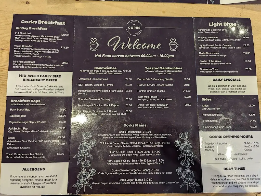 Menu_Corks at Kelways_Langport_immagine_3