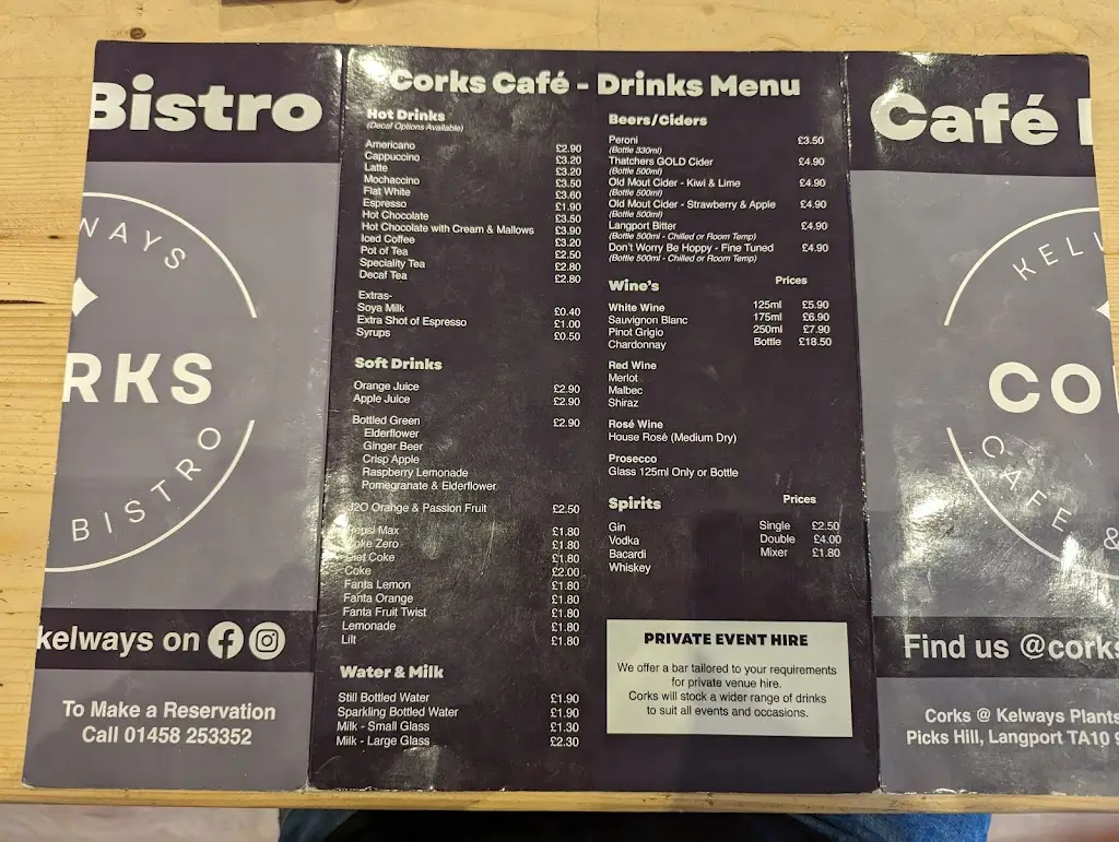 Menu_Corks at Kelways_Langport_immagine_4