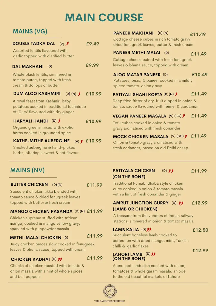 Menu_Amrut Leicester_Leicester_image_1