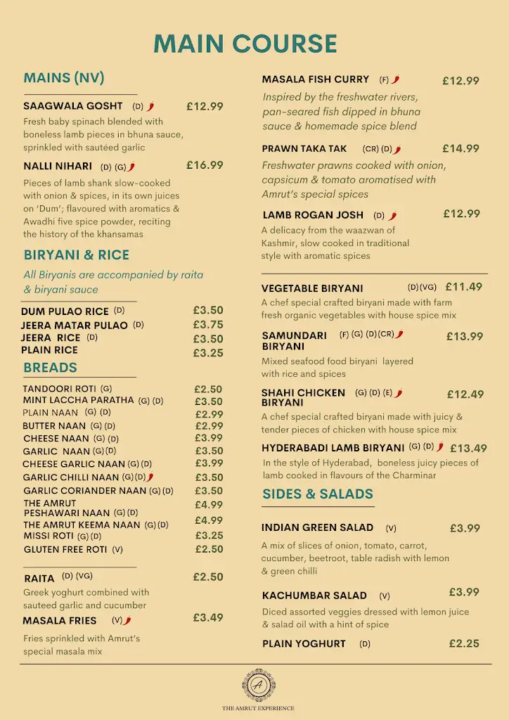 Menu_Amrut Leicester_Leicester_image_2