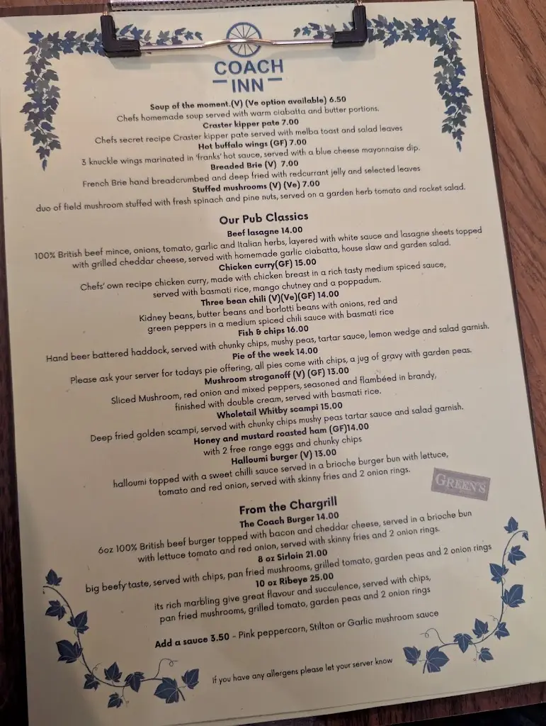 Menu_The Coach Inn_Lesbury_image_2