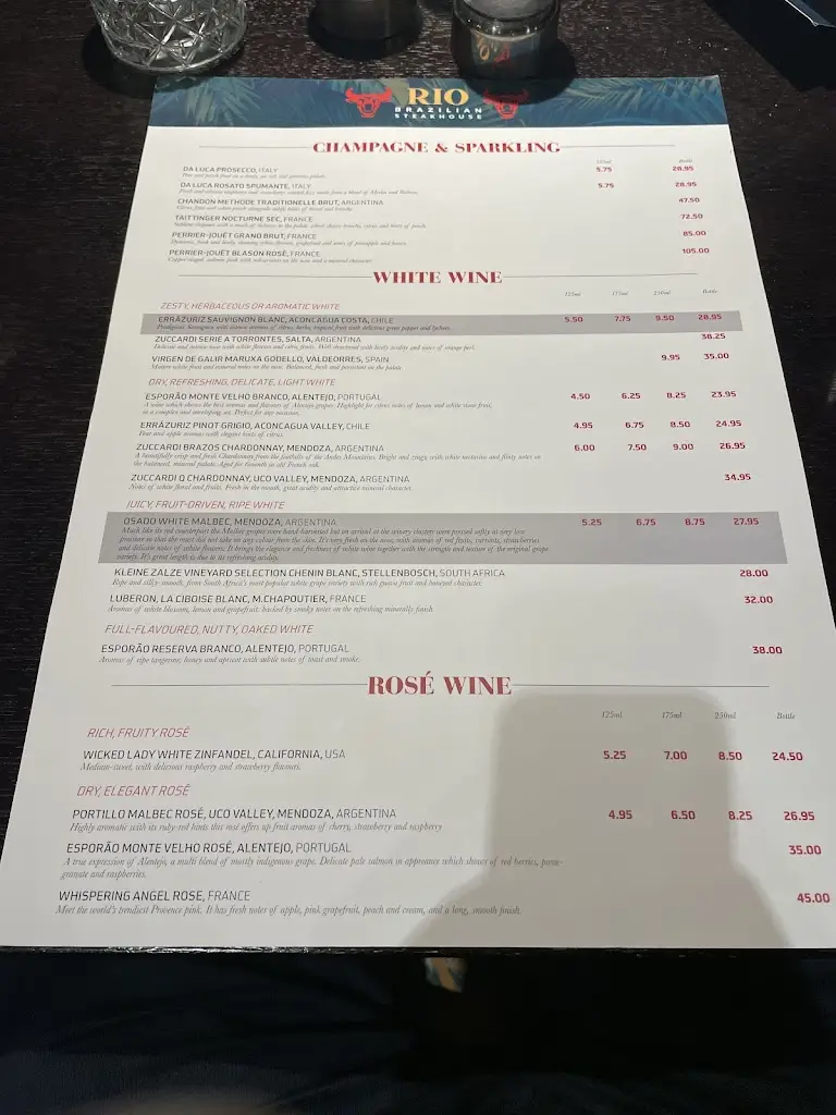 Menu_Rio Brazilian Steakhouse_Langley Park_immagine_1