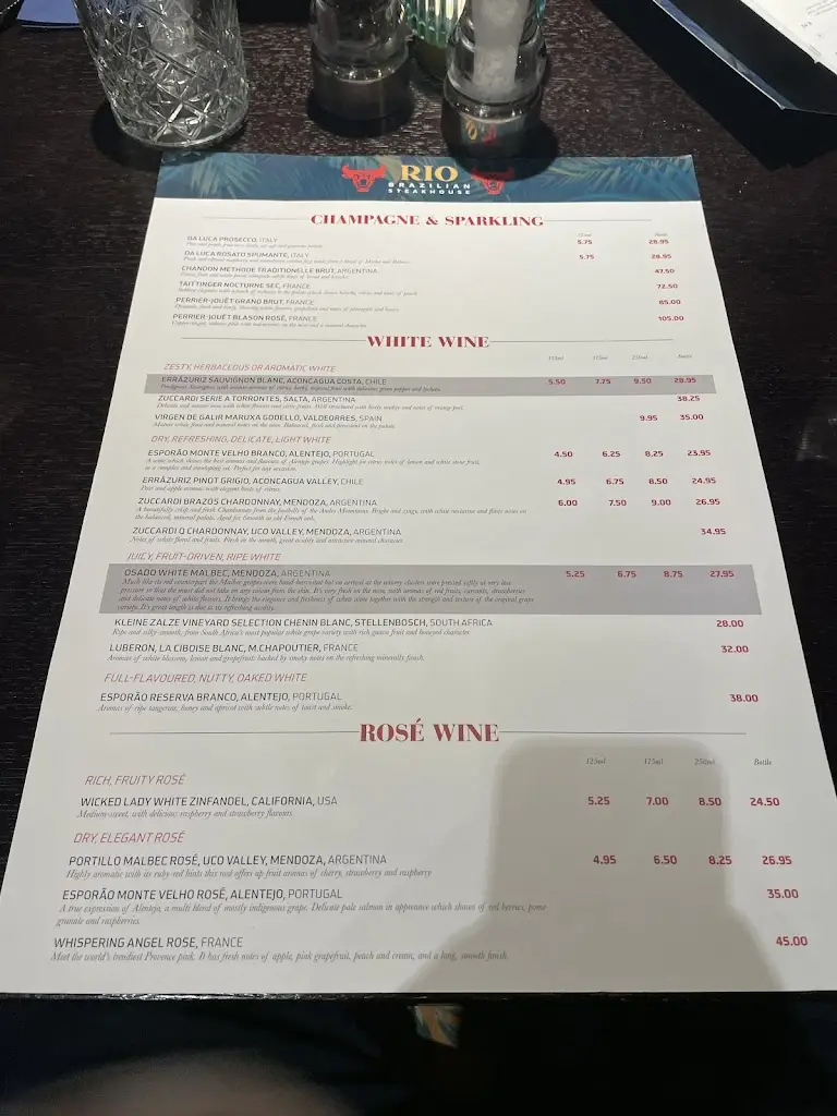 Menu_Rio Brazilian Steakhouse_Langley Park_immagine_2