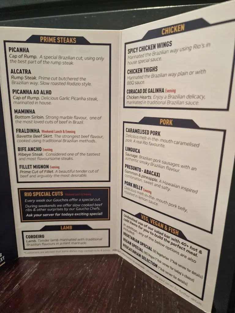 Menu_Rio Brazilian Steakhouse_Langley Park_immagine_3