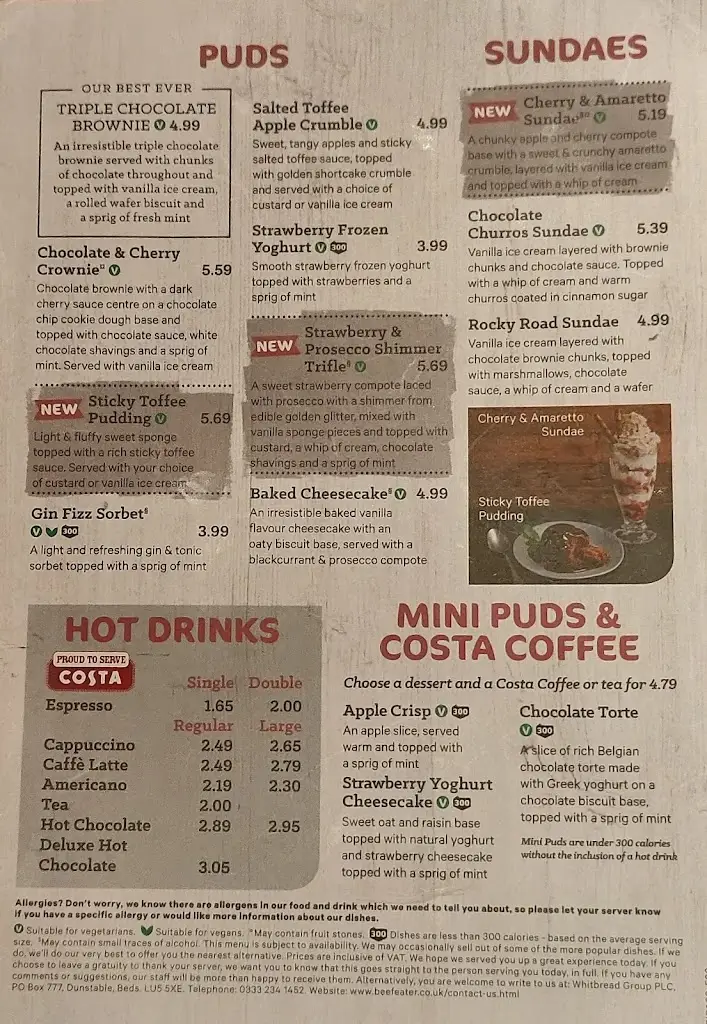 Menu_Broomside park Beefeater_Langley Park_image_4