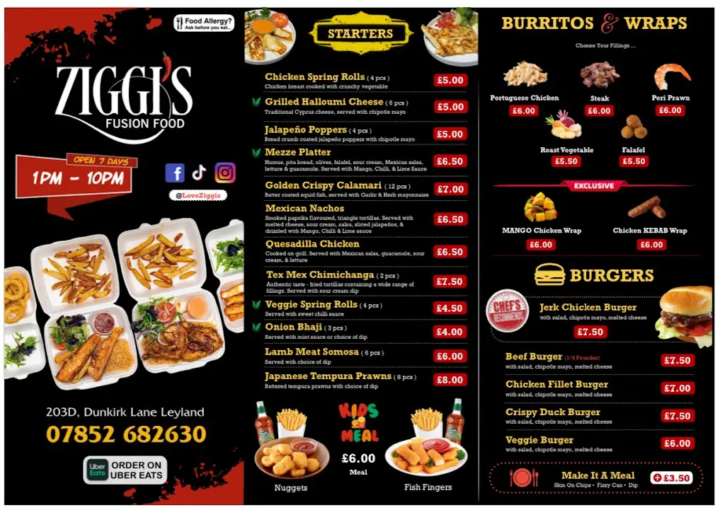 Menu_ZIGGIs Fusion Food  - Leyland_Leyland_image_2