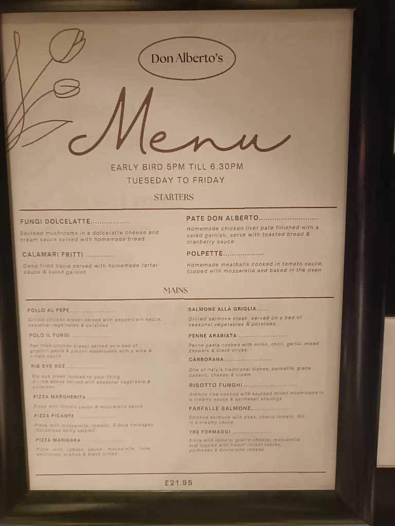 Menu_Don Alberto's_Leigh_image_1