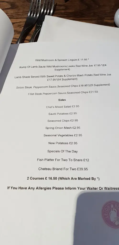 Menu_Leigh Bistro Restaurant_Leigh_image_3