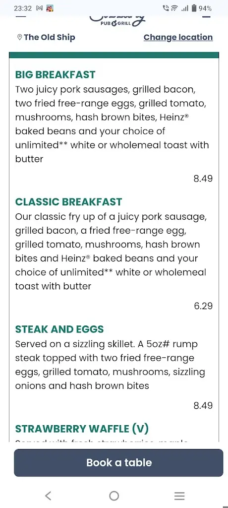 Menu_The Old Ship_Lee-on-the-Solent_image_3