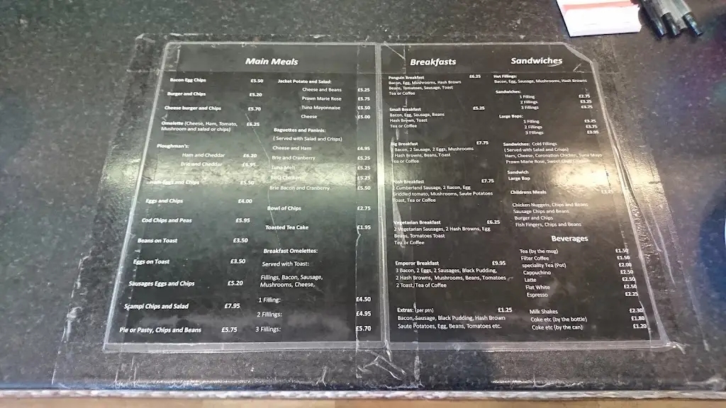 Menü_The Penguin_Lee-on-the-Solent_Bild_4