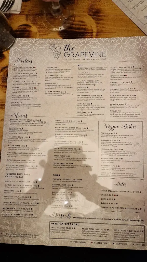Menu_The Grapevine Turkish Restaurant_Letchworth_image_1