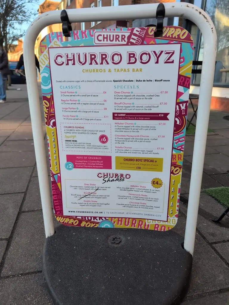 Menu_Churro Boyz_Letchworth_image_1