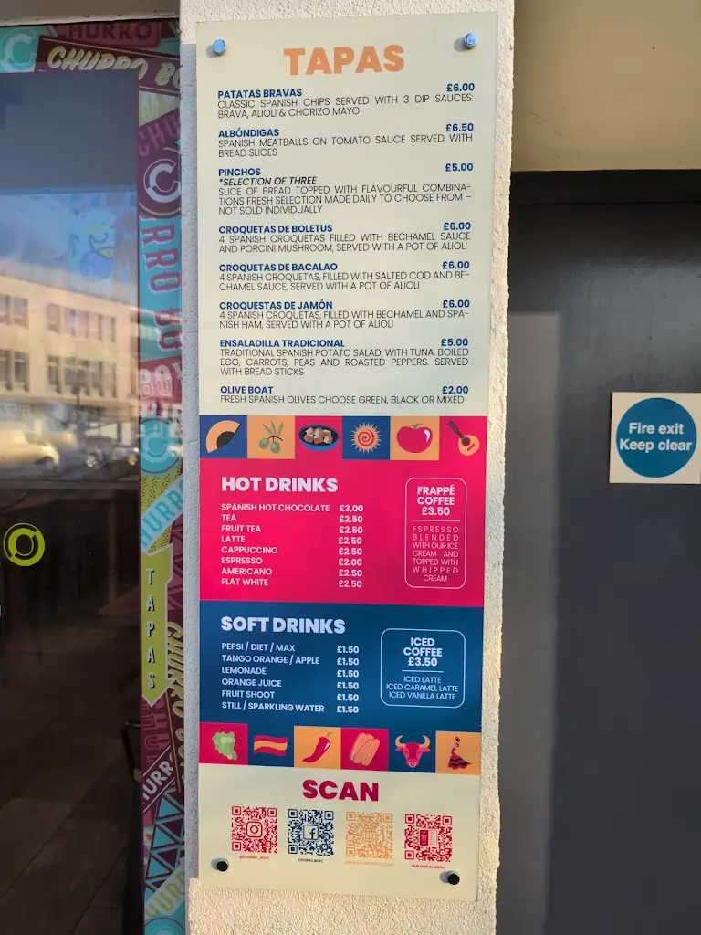 Menu_Churro Boyz_Letchworth_image_2