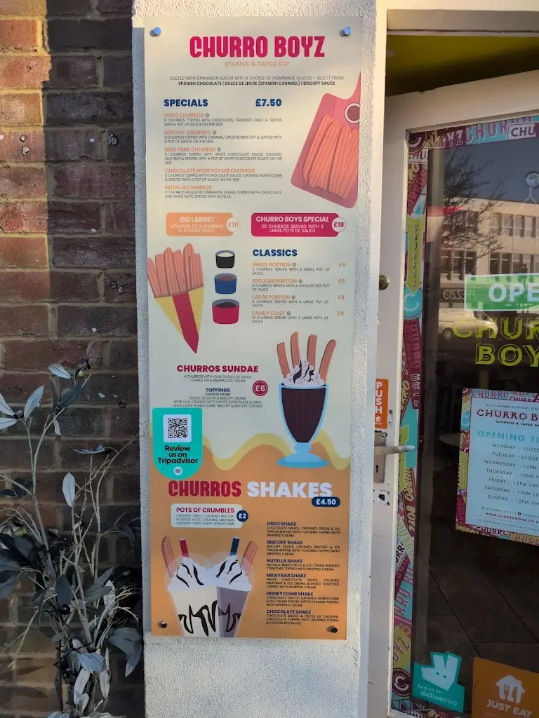 Menu_Churro Boyz_Letchworth_image_4
