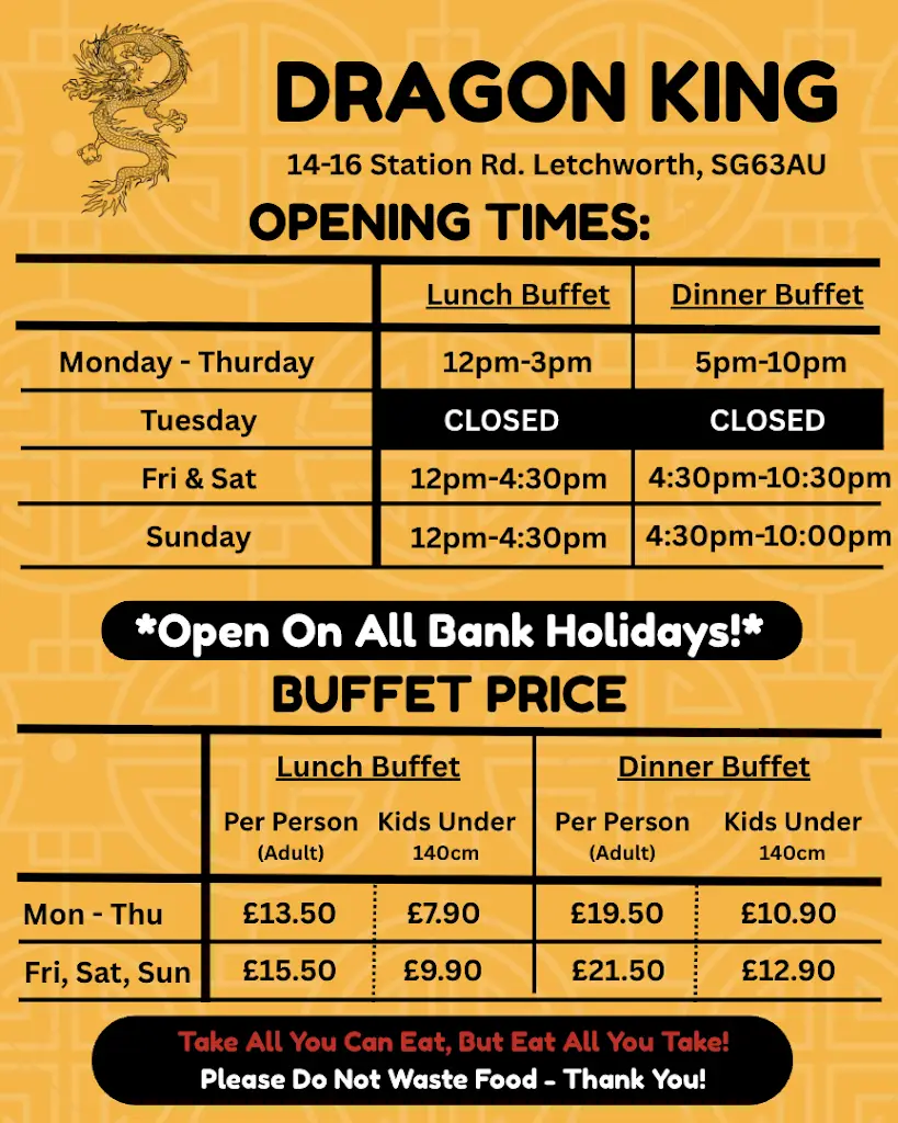 Menu_Dragon King Chinese buffet Restaurant & Takeaway_Letchworth_image_1