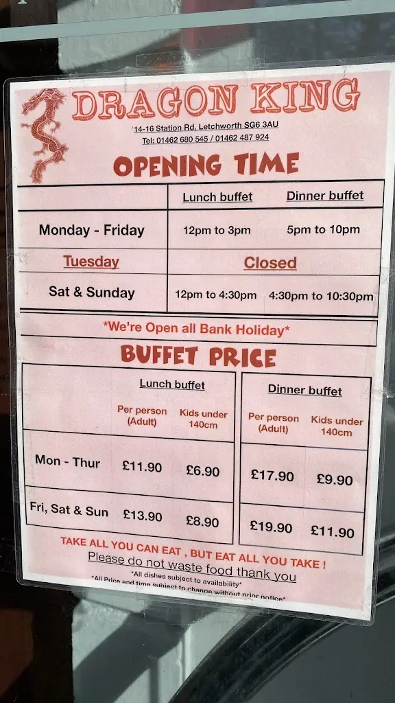 Menu_Dragon King Chinese buffet Restaurant & Takeaway_Letchworth_image_2