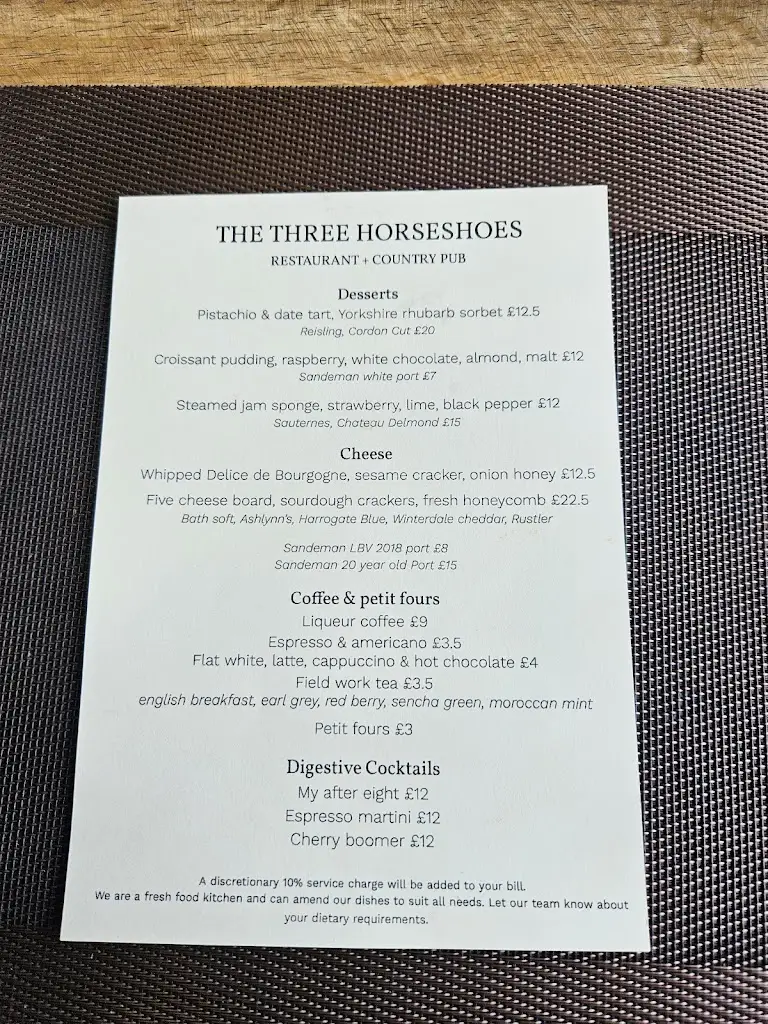 Menu_Three Horseshoes_Letchworth_image_1