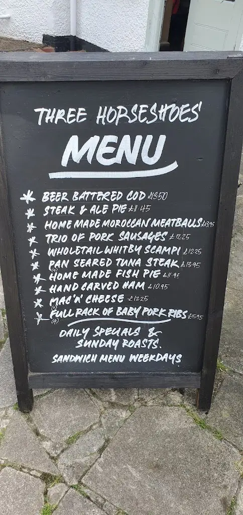 Menu_Three Horseshoes_Letchworth_image_2
