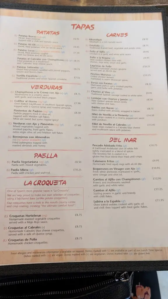 Menu_Olé Olé Tapas Bar & Restaurant_Lincolnshire_image_4