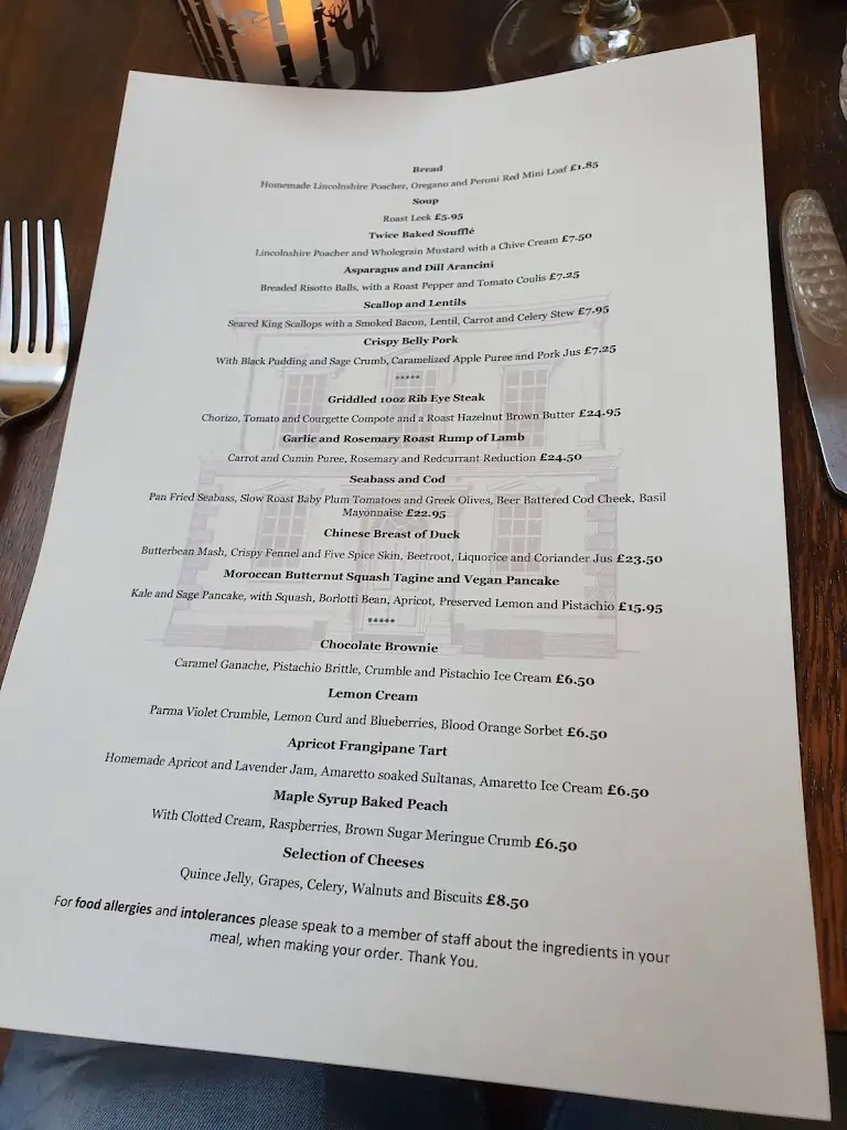 Menu_The Mansion House_Lincolnshire_image_3