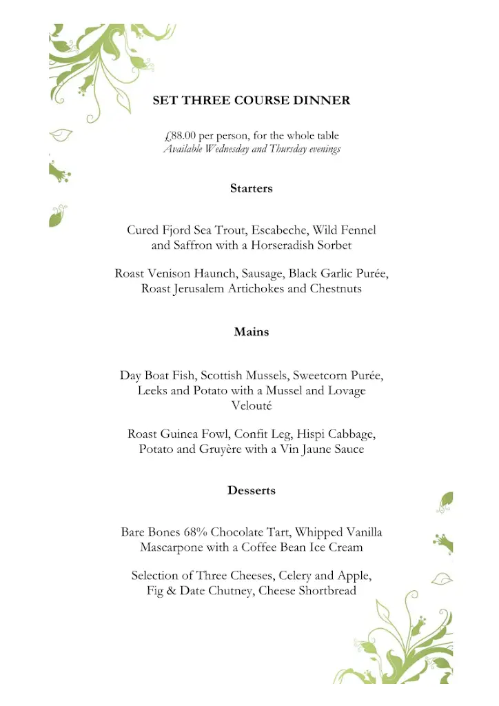 Menu_The Jews House Restaurant_Lincolnshire_image_1