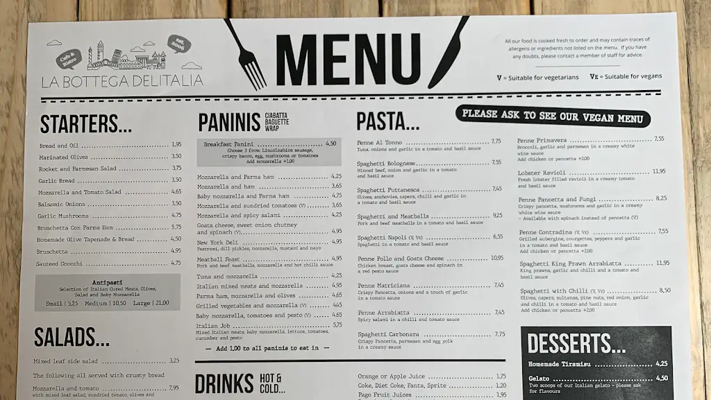 Menu_La Bottega Delitalia_Lincoln_image_4