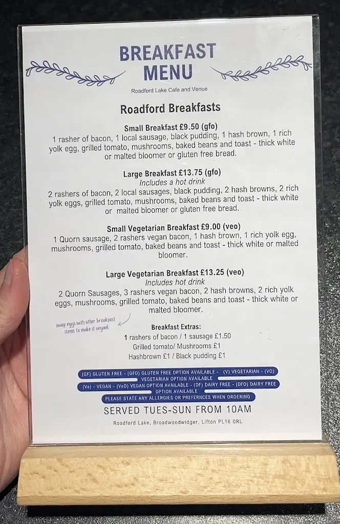 Menu_Roadford Lake Cafe and Venue_Lifton_image_3