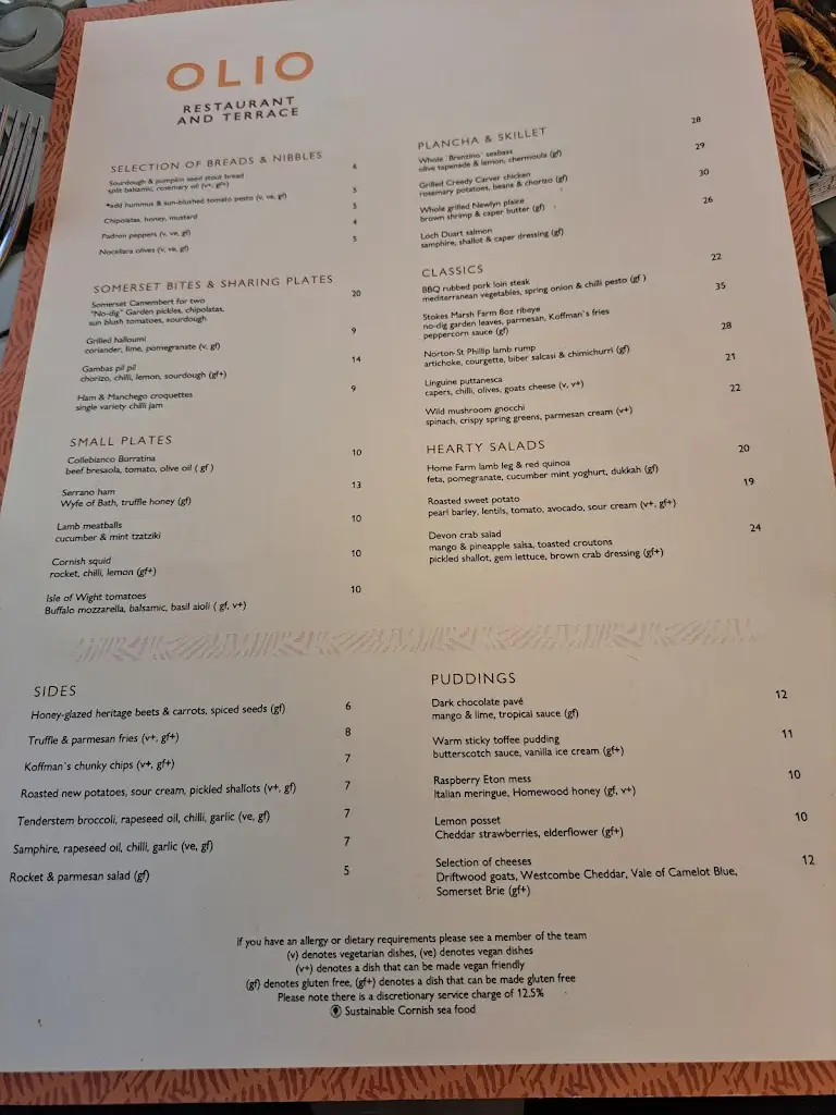 Menu_Olio Restaurant and Terrace_Limpley Stoke_image_1