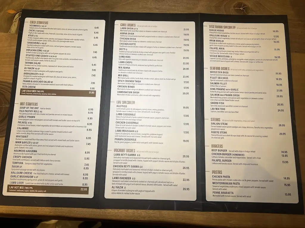 Menu_Lava Kitchen, Turkish Restaurant_Banstead_image_1