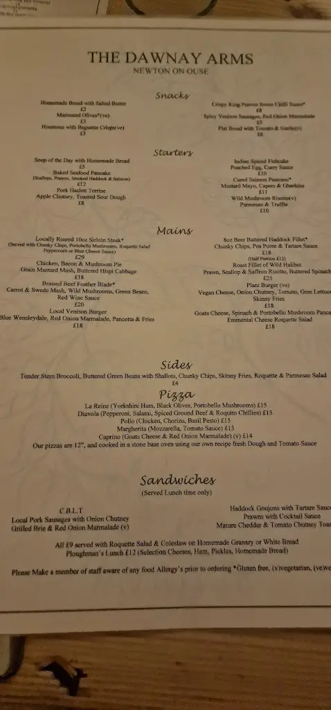 Menu_The Dawnay Arms_Linton upon Ouse_image_2