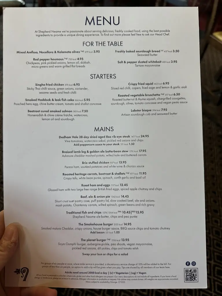 Menu_The Woolpack_Banstead_image_1