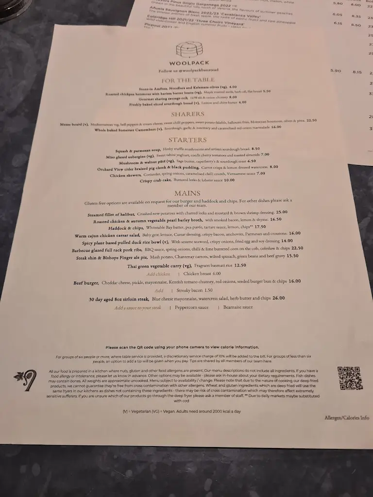 Menu_The Woolpack_Banstead_image_4