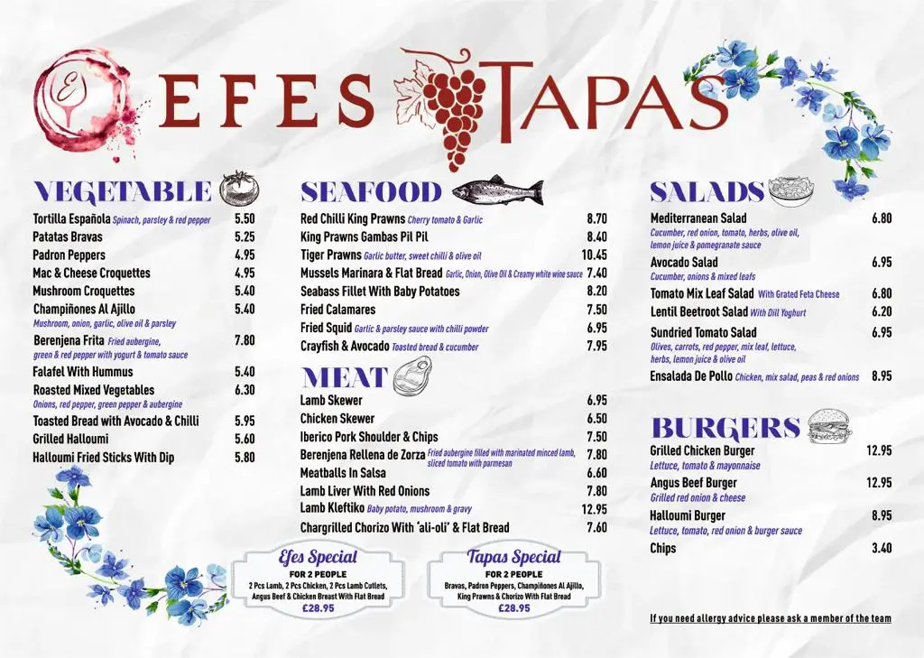 Menu_Efes Wine & Tapas Bar_Little Chalfont_image_1