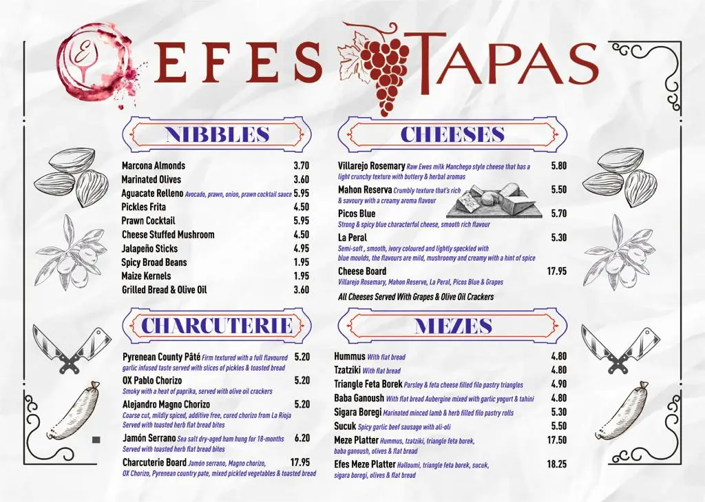 Menu_Efes Wine & Tapas Bar_Little Chalfont_image_2