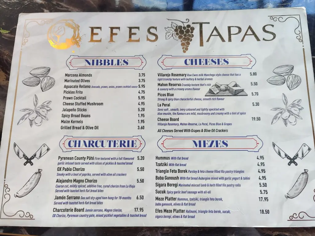Menu_Efes Wine & Tapas Bar_Little Chalfont_image_3