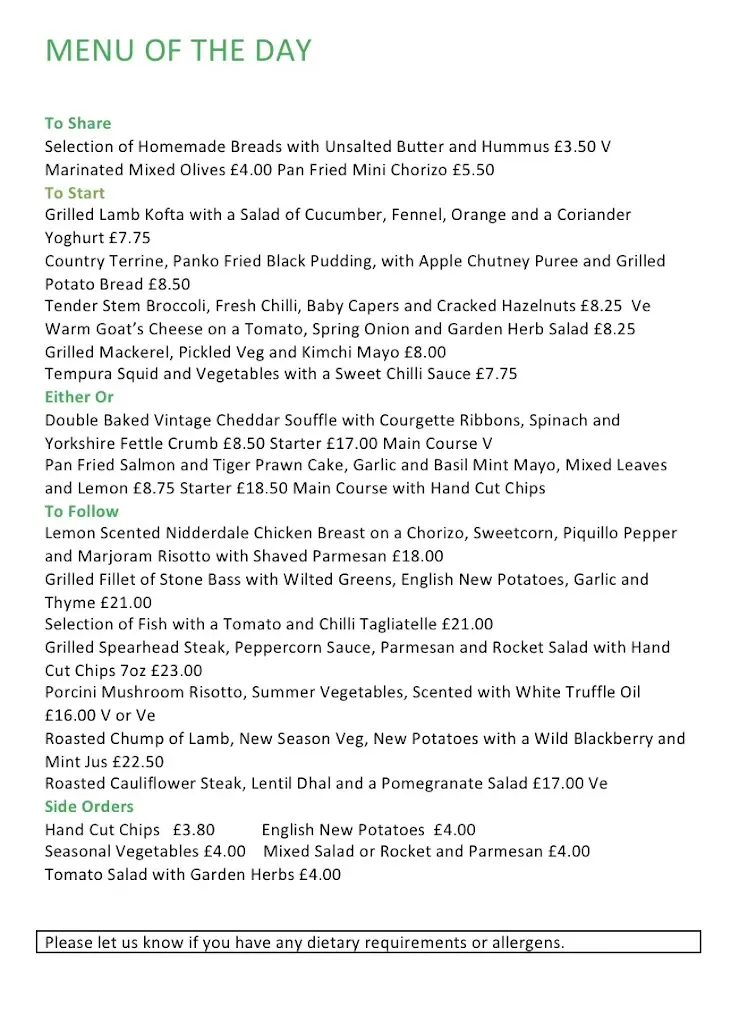 Menu_Sandpiper Inn_Leyburn_image_2