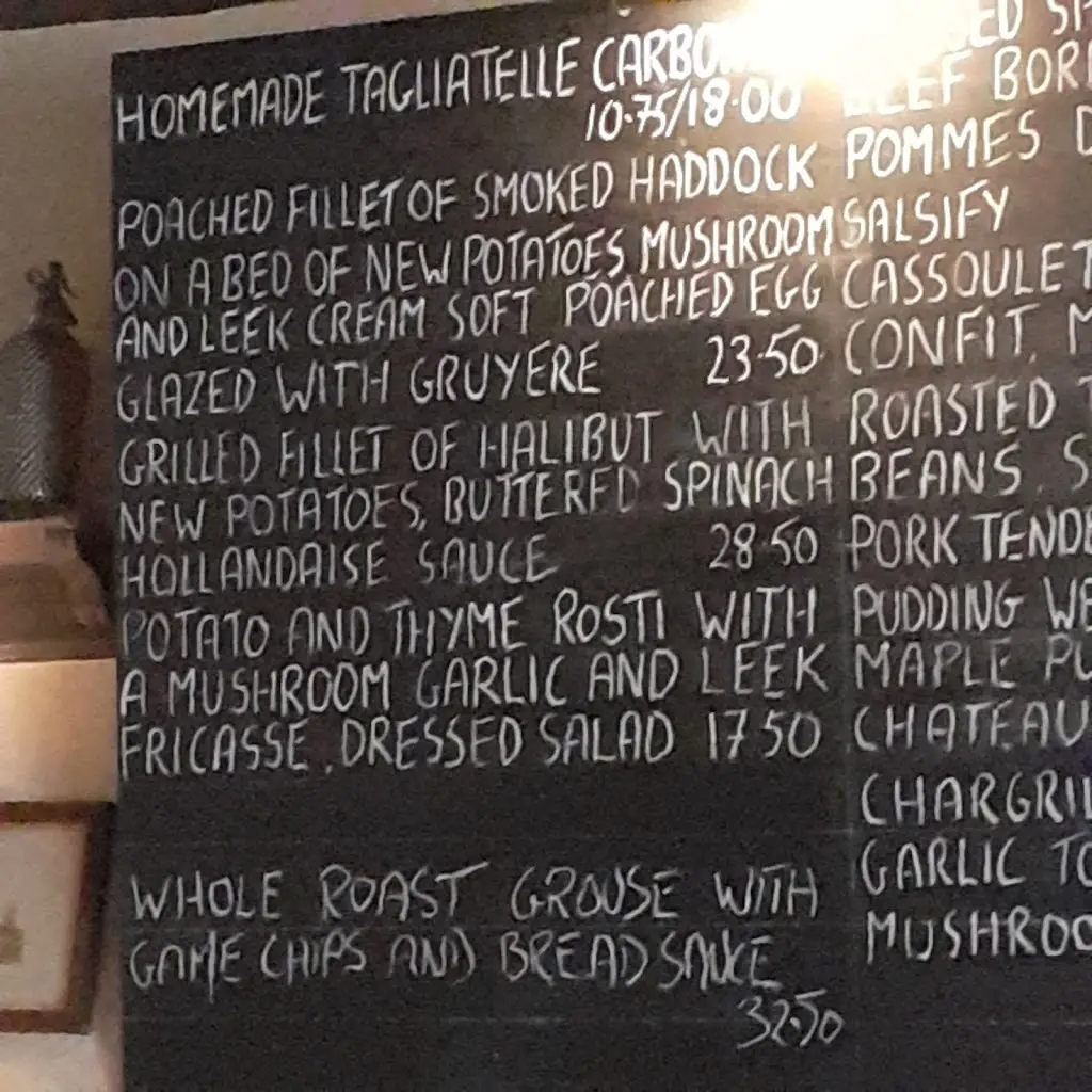 Menu_The Blue Lion Inn, Pub and Restaurant with Accommodation_Leyburn_image_4