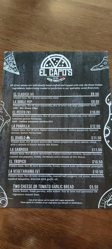 Menu_The Bell and Harp Freehouse_Little Eaton_immagine_1