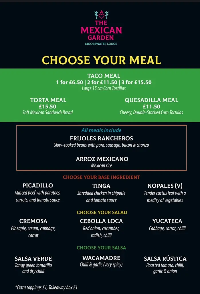 Menu_The Mexican Garden at Moorswater Lodge_Liskeard_image_1