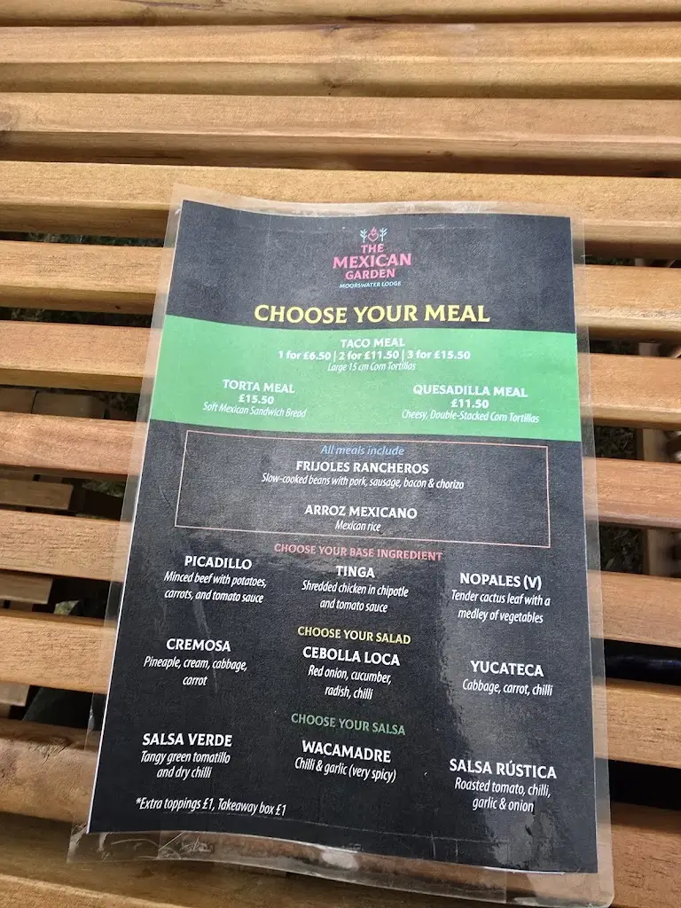 Menu_The Mexican Garden at Moorswater Lodge_Liskeard_image_2