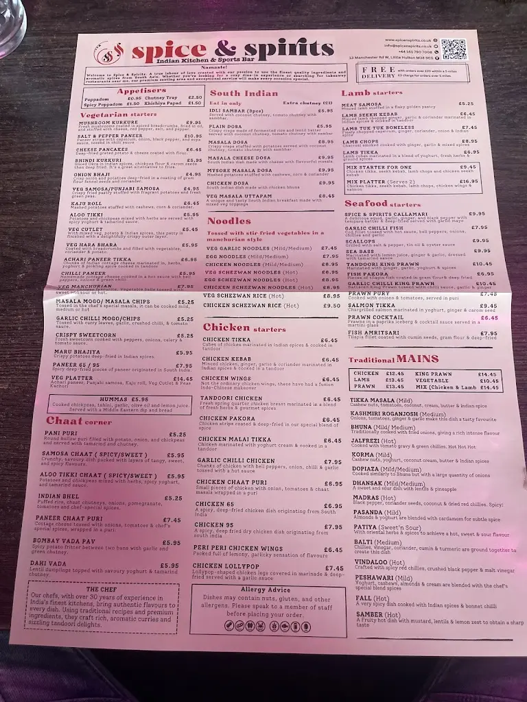 Menu_Spice & Spirits – Indian Takeaway & Restaurant in Manchester_Little Hulton_image_1