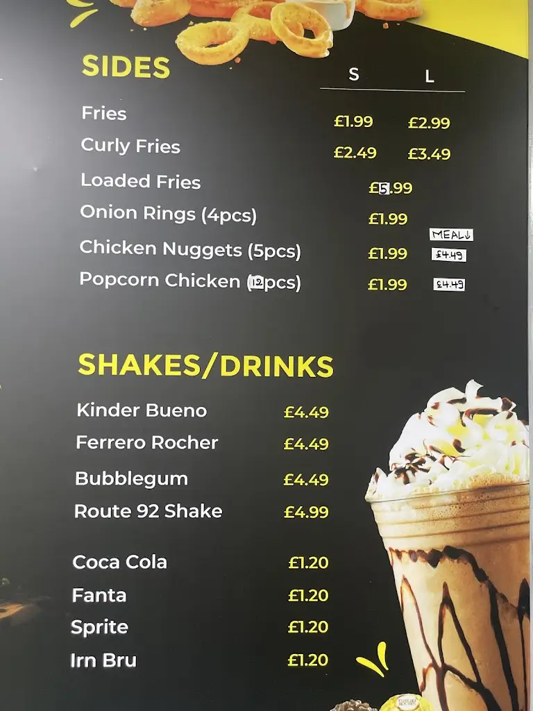 Menu_Route 92_Little Hulton_image_3