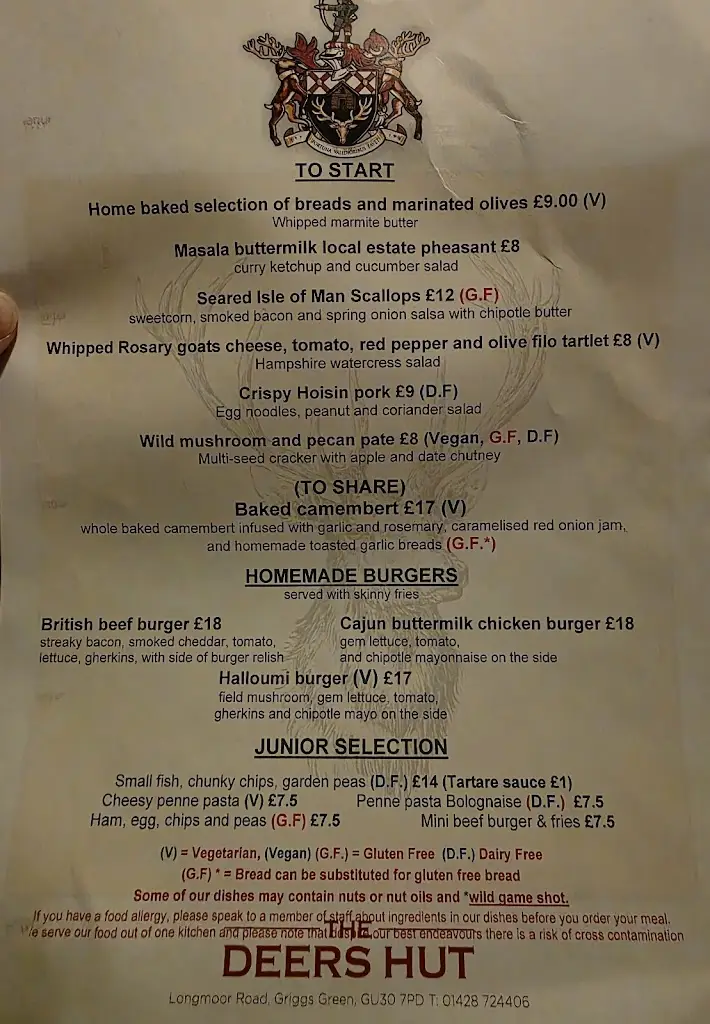 Menu_The Deers Hut_Liphook_image_2