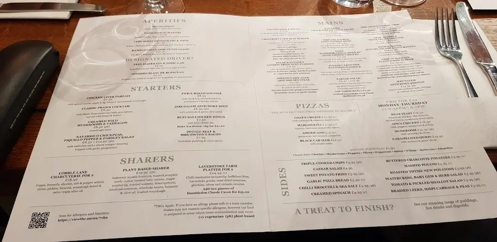 Menu_The Links Tavern, Liphook_Liphook_image_1