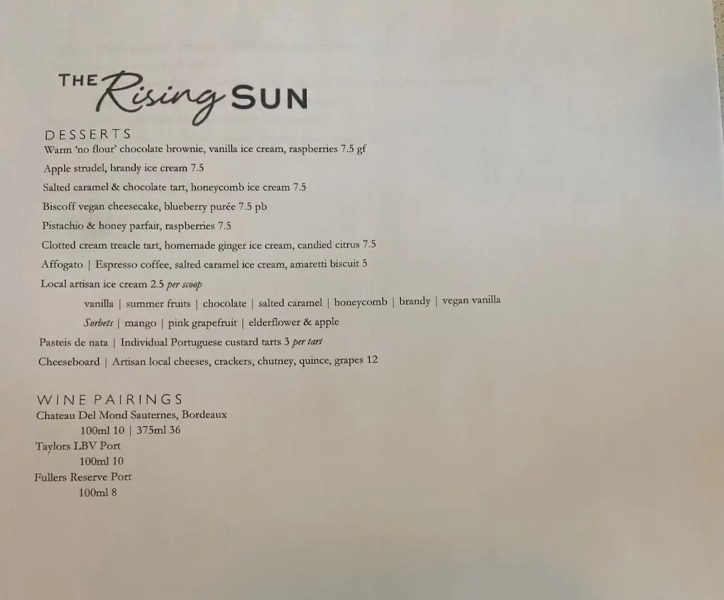 Menu_The Rising Sun Milland_Liphook_image_3