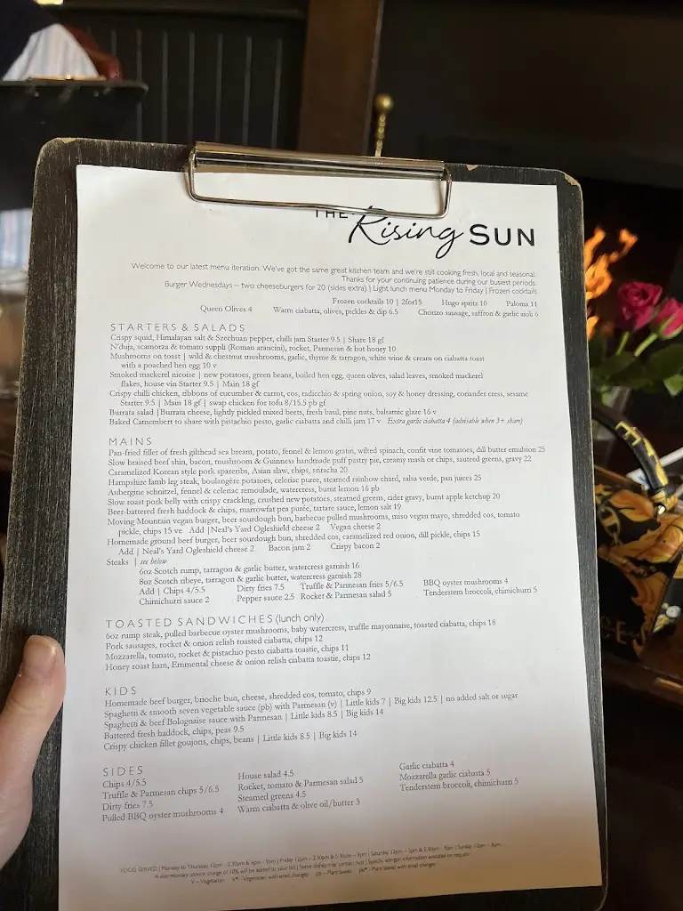 Menu_The Rising Sun Milland_Liphook_image_4