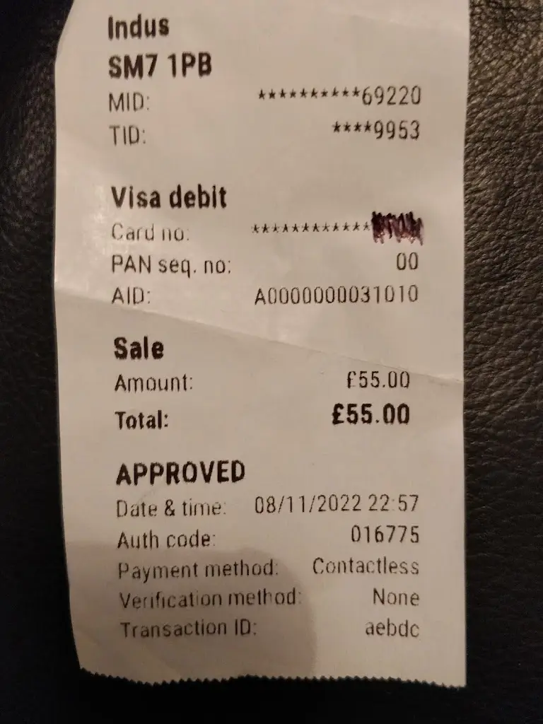 Alan G_The Indus Restaurant_Banstead_review